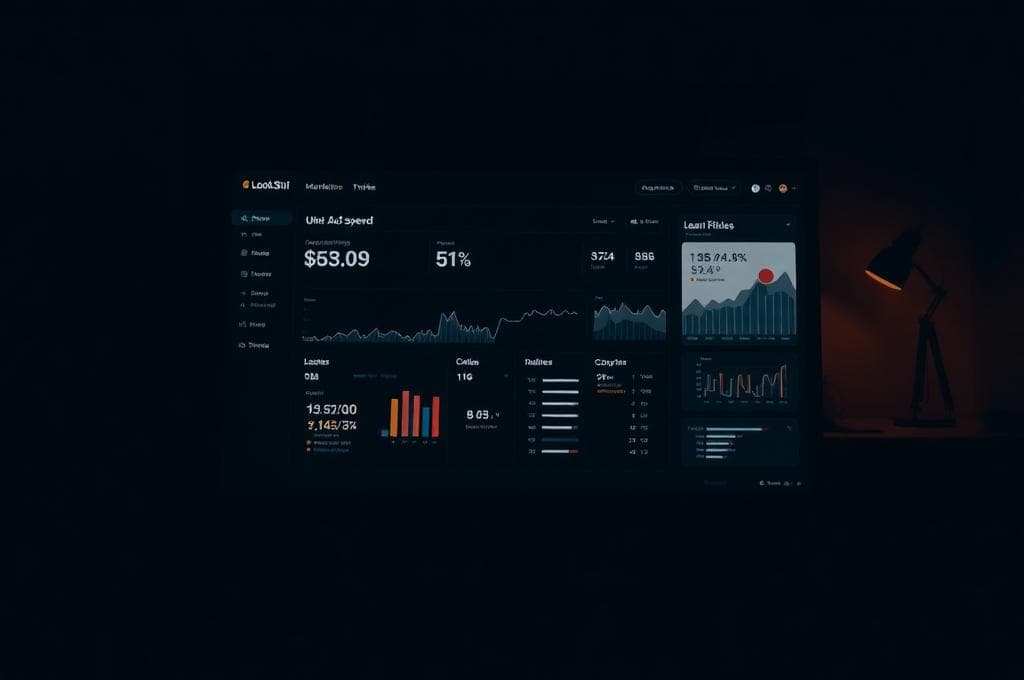 Branded marketing dashboard with real-time KPIs